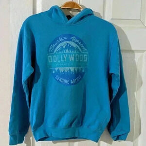 Dollywood TN Sweatshirt Hoodie Youth L (14-16) Long‎ Sleeves Light Blue